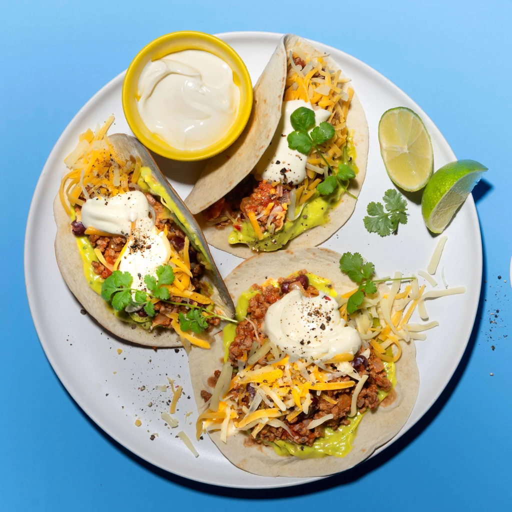 Fajitas con carne macinata