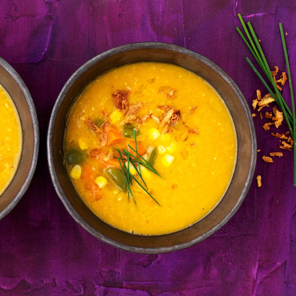 Chowder de patates douces et de maïs 