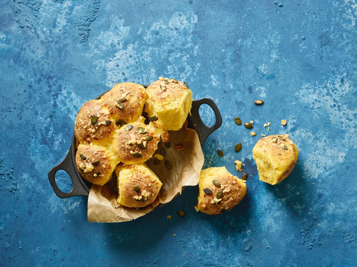 Buchteln alla zucca e al formaggio