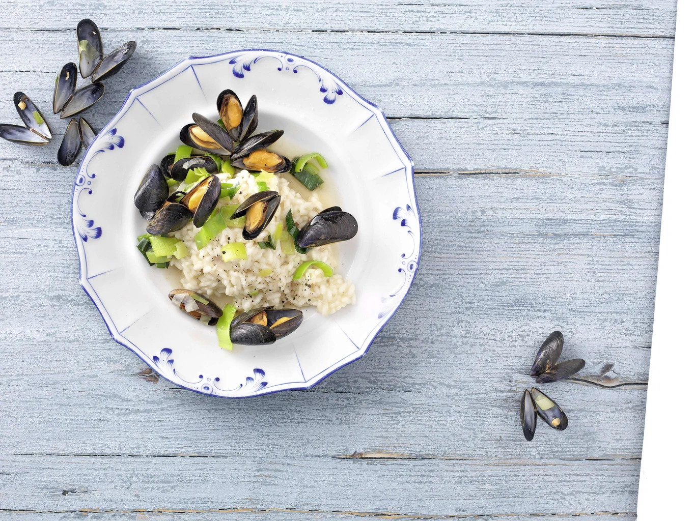 Risotto mit Miesmuscheln