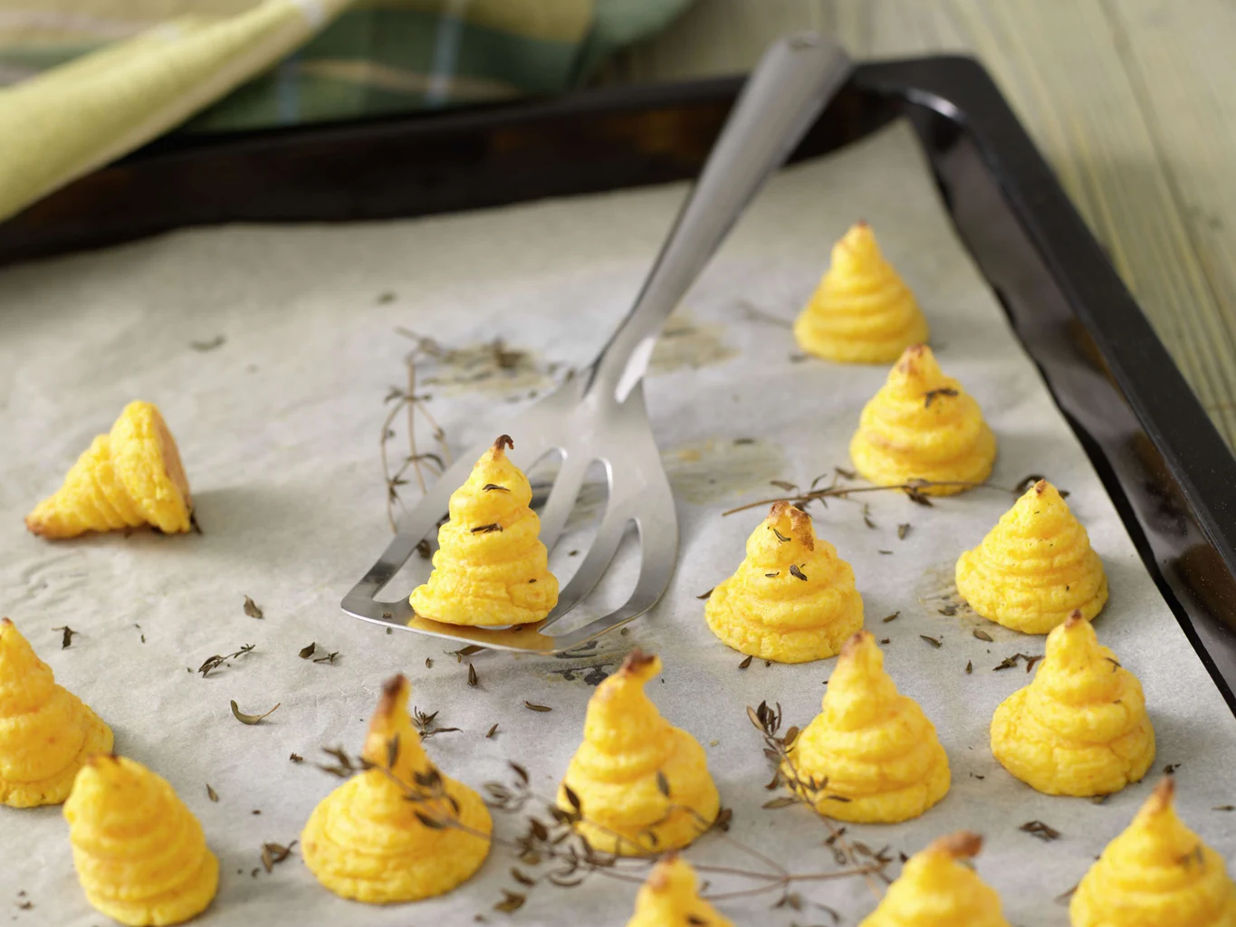 Herzoginnenkartoffeln mit Kürbis