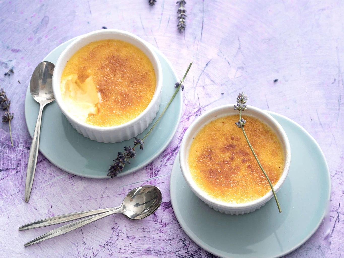 Crème brûlée alla lavanda