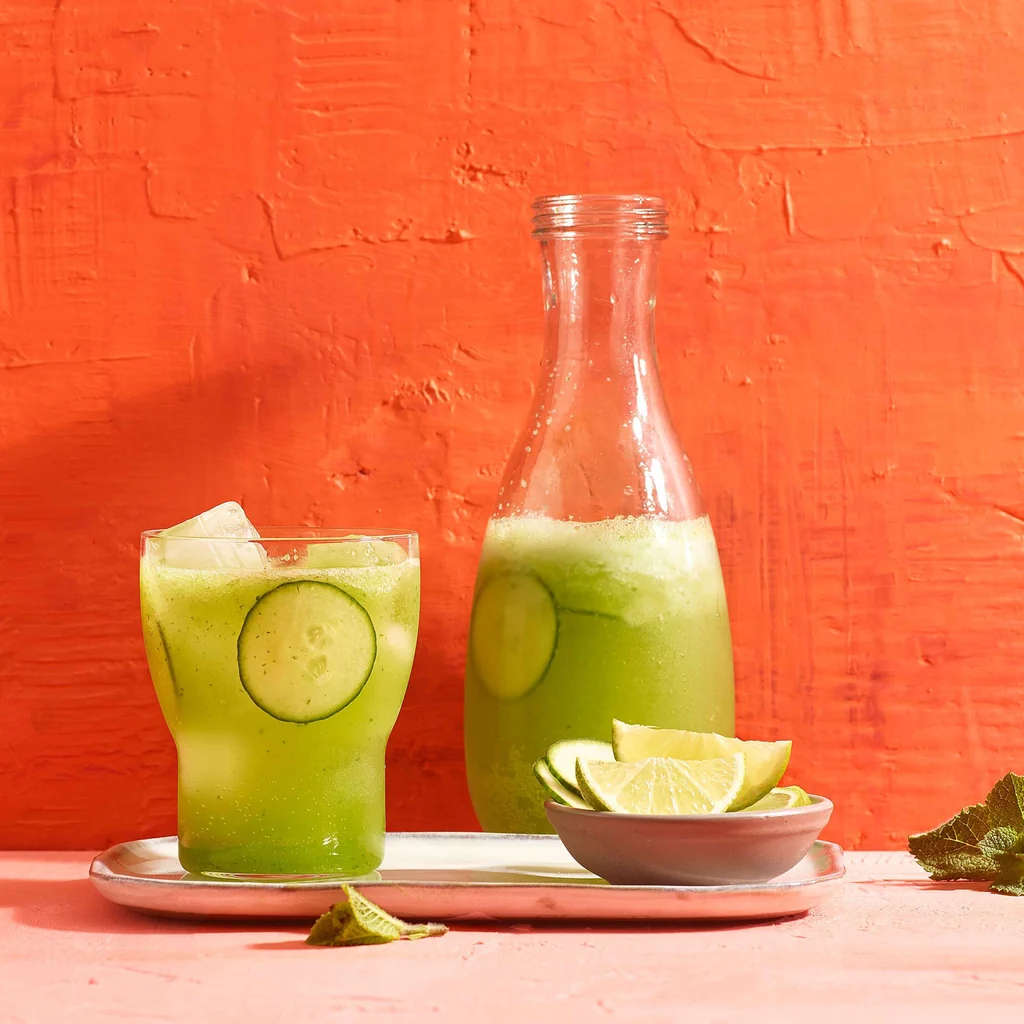 Gurken-Limetten-Agua-fresca