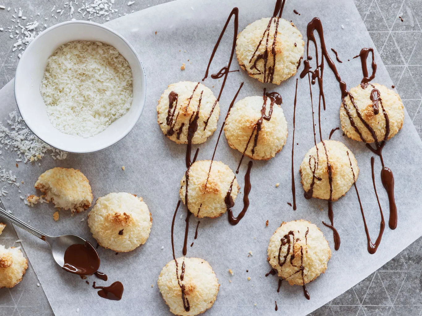 Petits macarons à la noix de coco