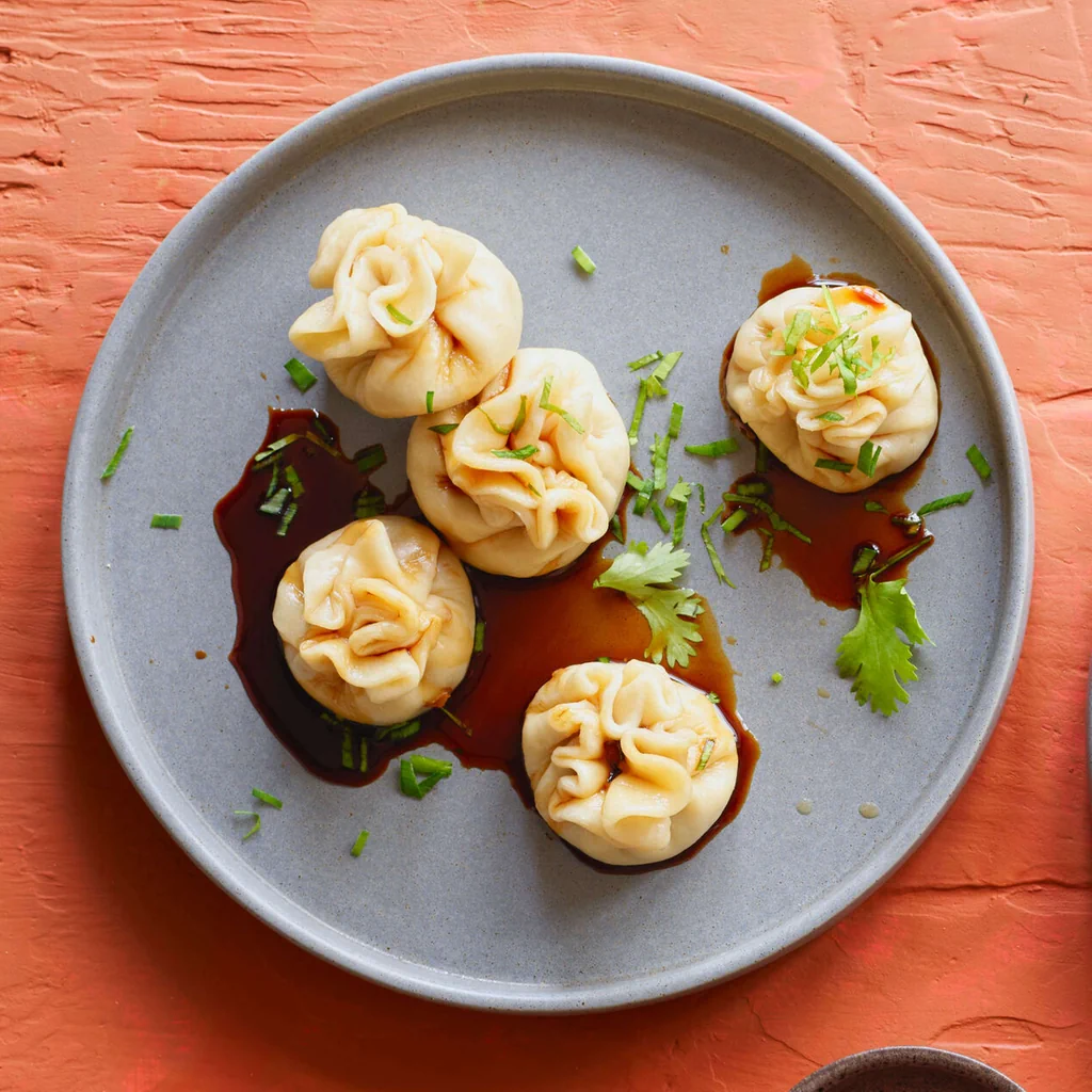 Dim sum ripieni di carne macinata