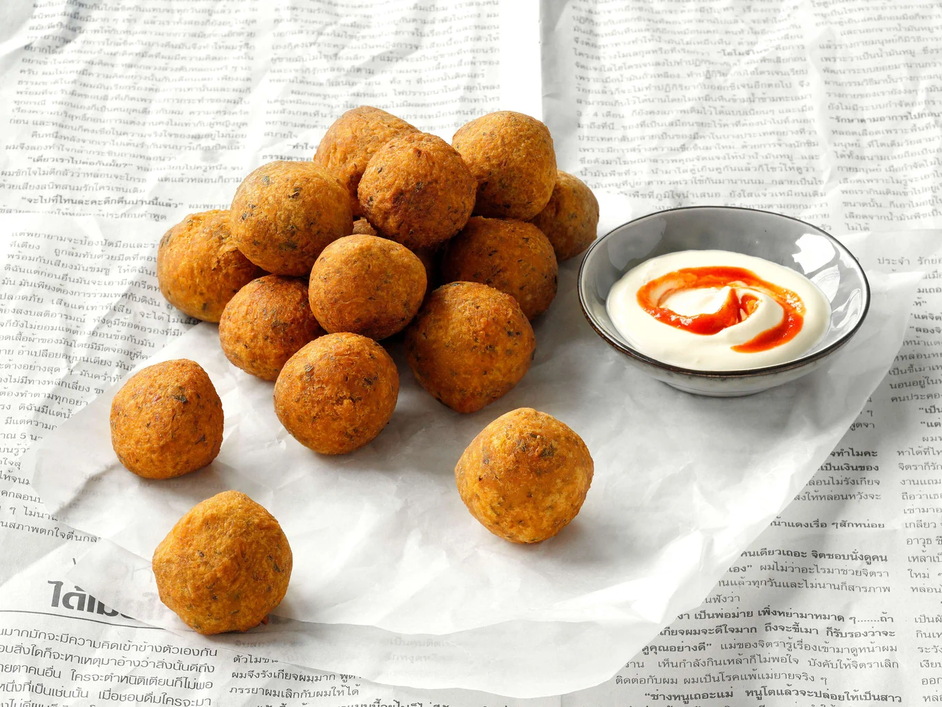 Kürbis-Sriracha-Falafel