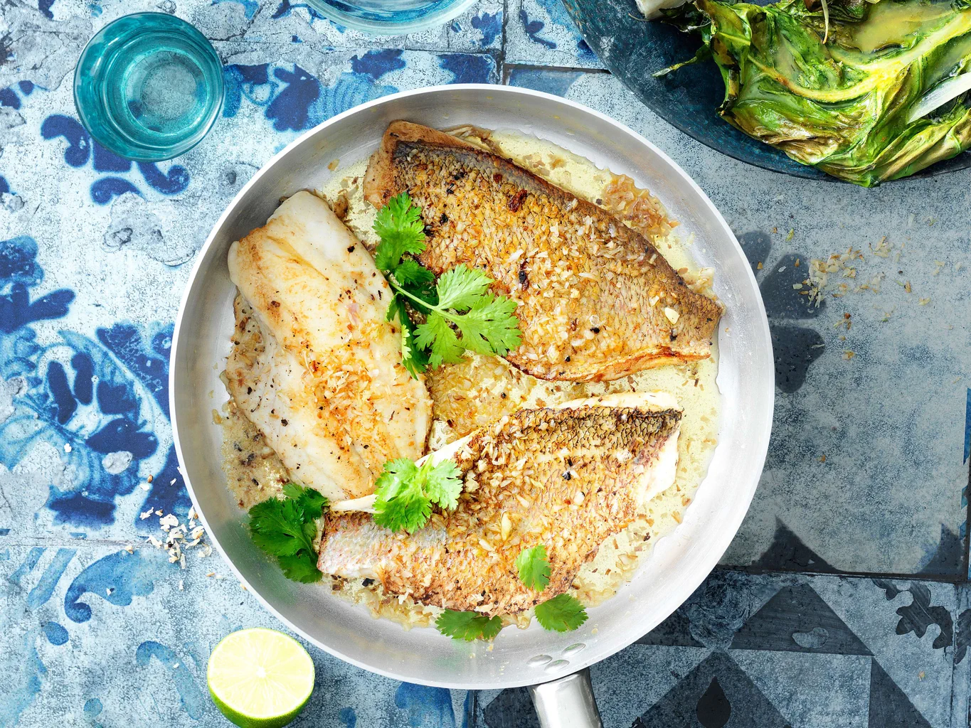 Red snapper con noce di cocco grattugiata