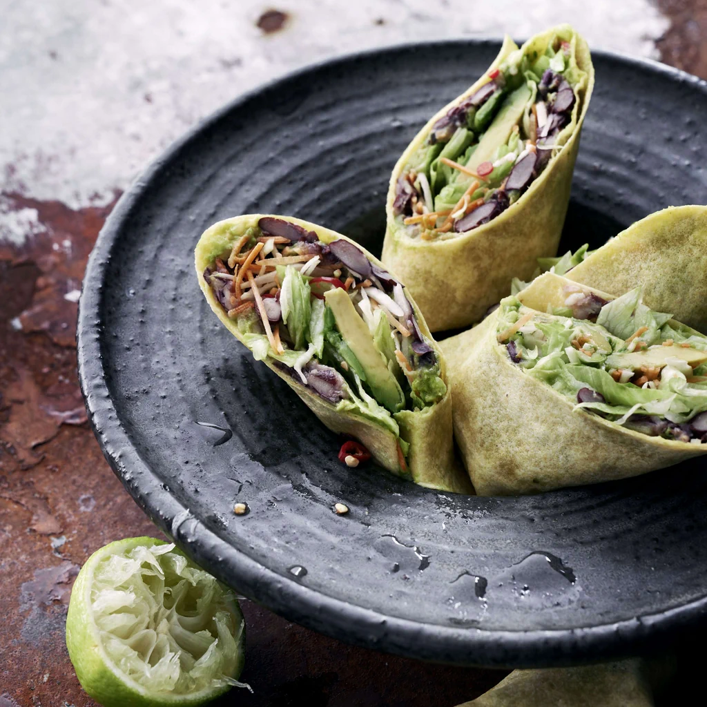 Wrap all’avocado e ai fagioli