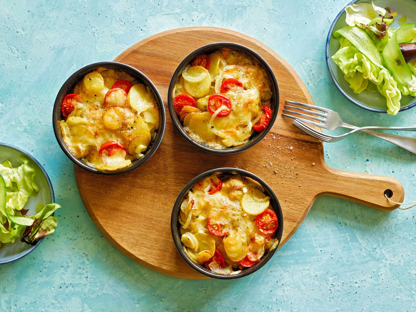 Gratin aux pommes de terre et aux tomates