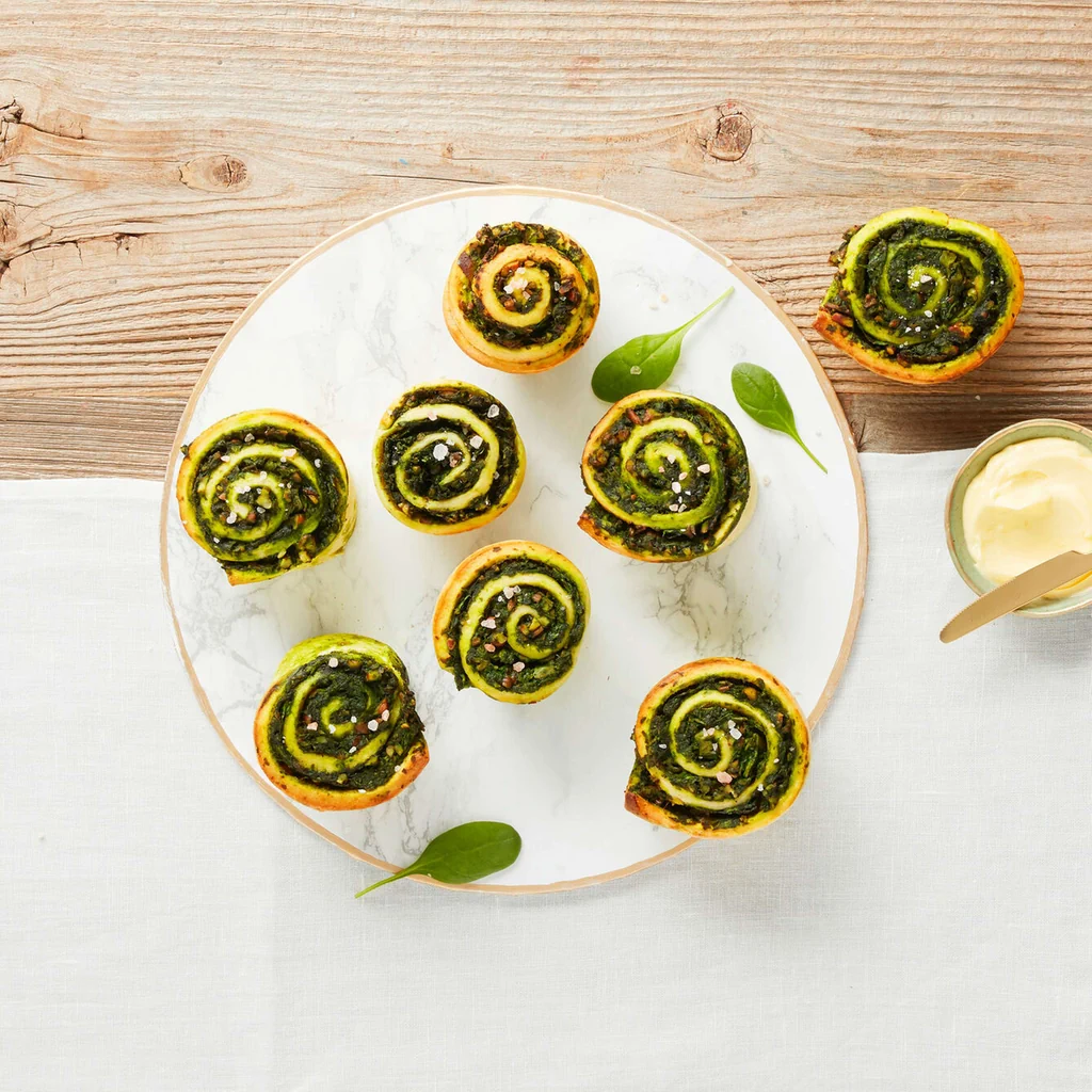 Schinken-Spinat-Brioches