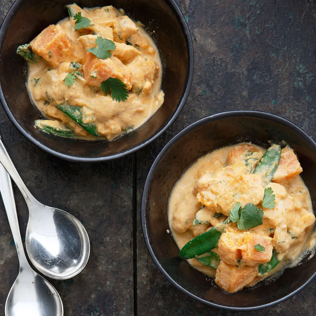 Curry de poulet et courge