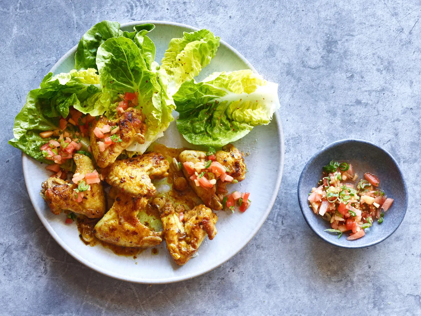 Pollo al limone con salsa all'anguria