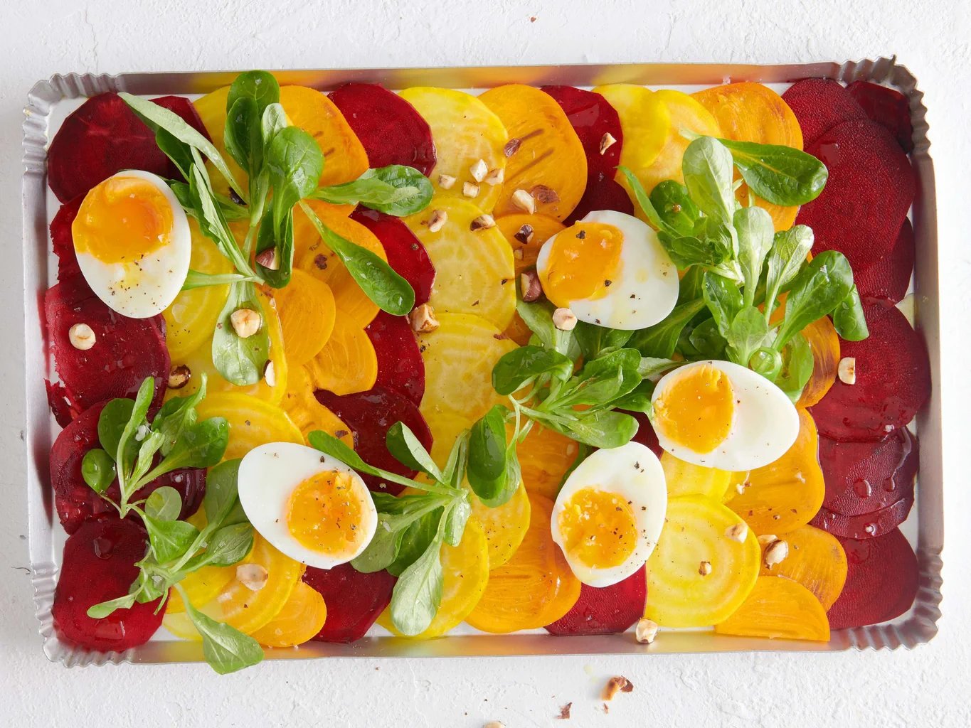 Insalata di barbabietole e cachi
