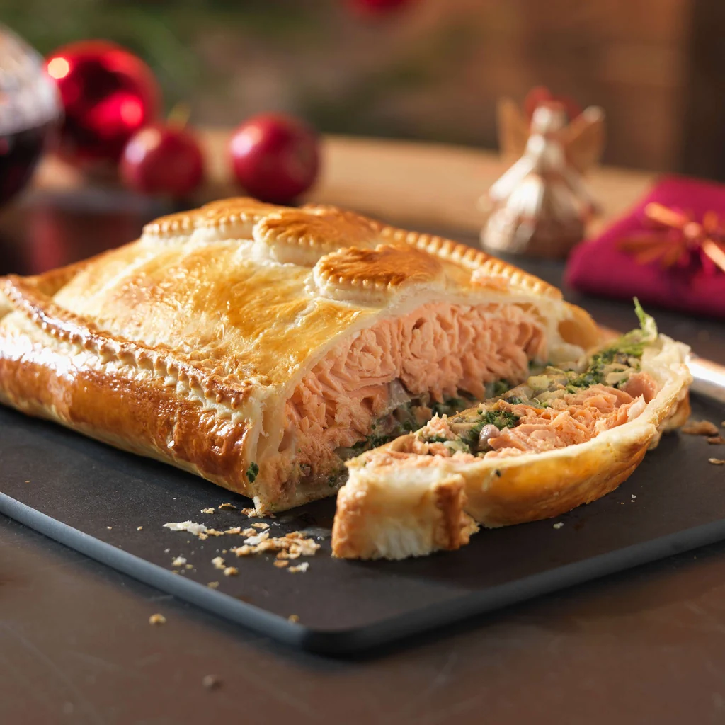 Lachs im Blätterteig