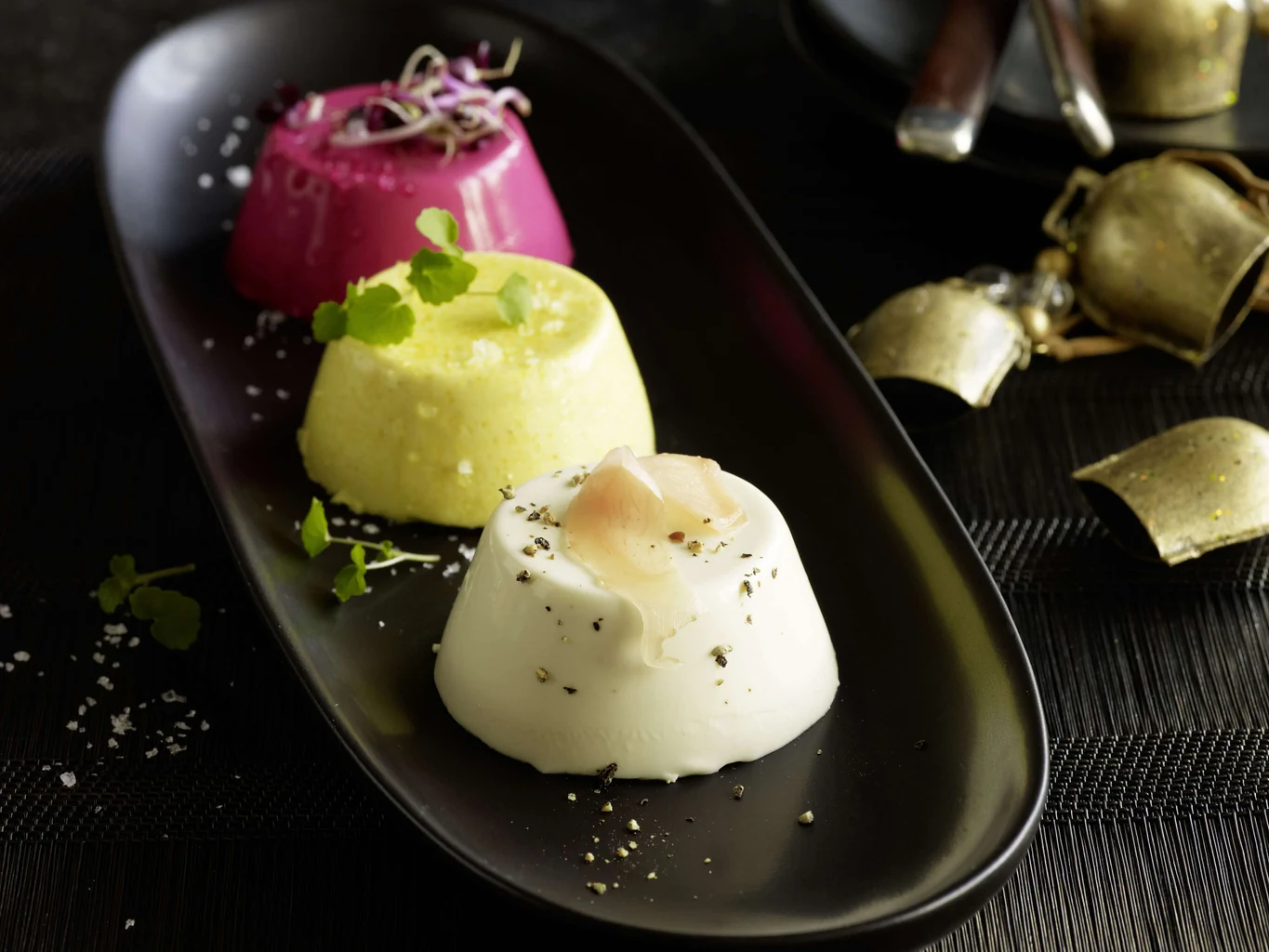 Panne cotte salate