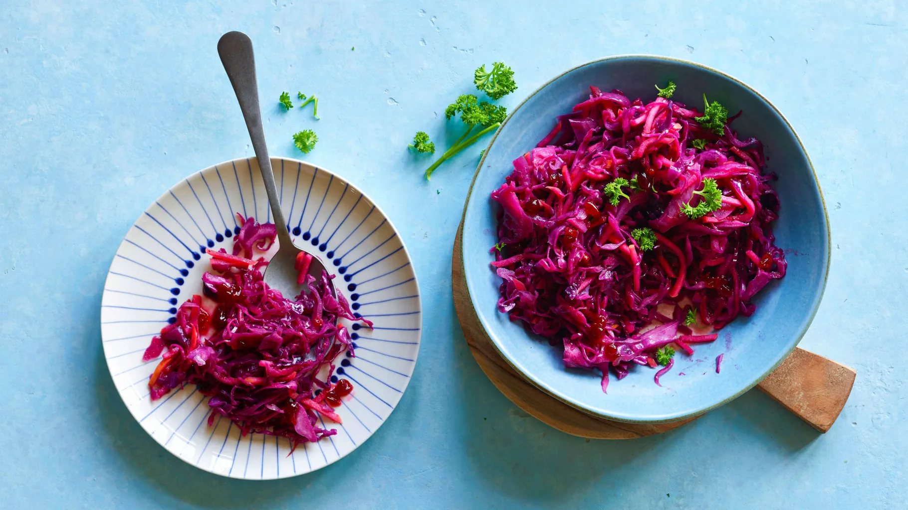 Rotkraut mit Preiselbeeren