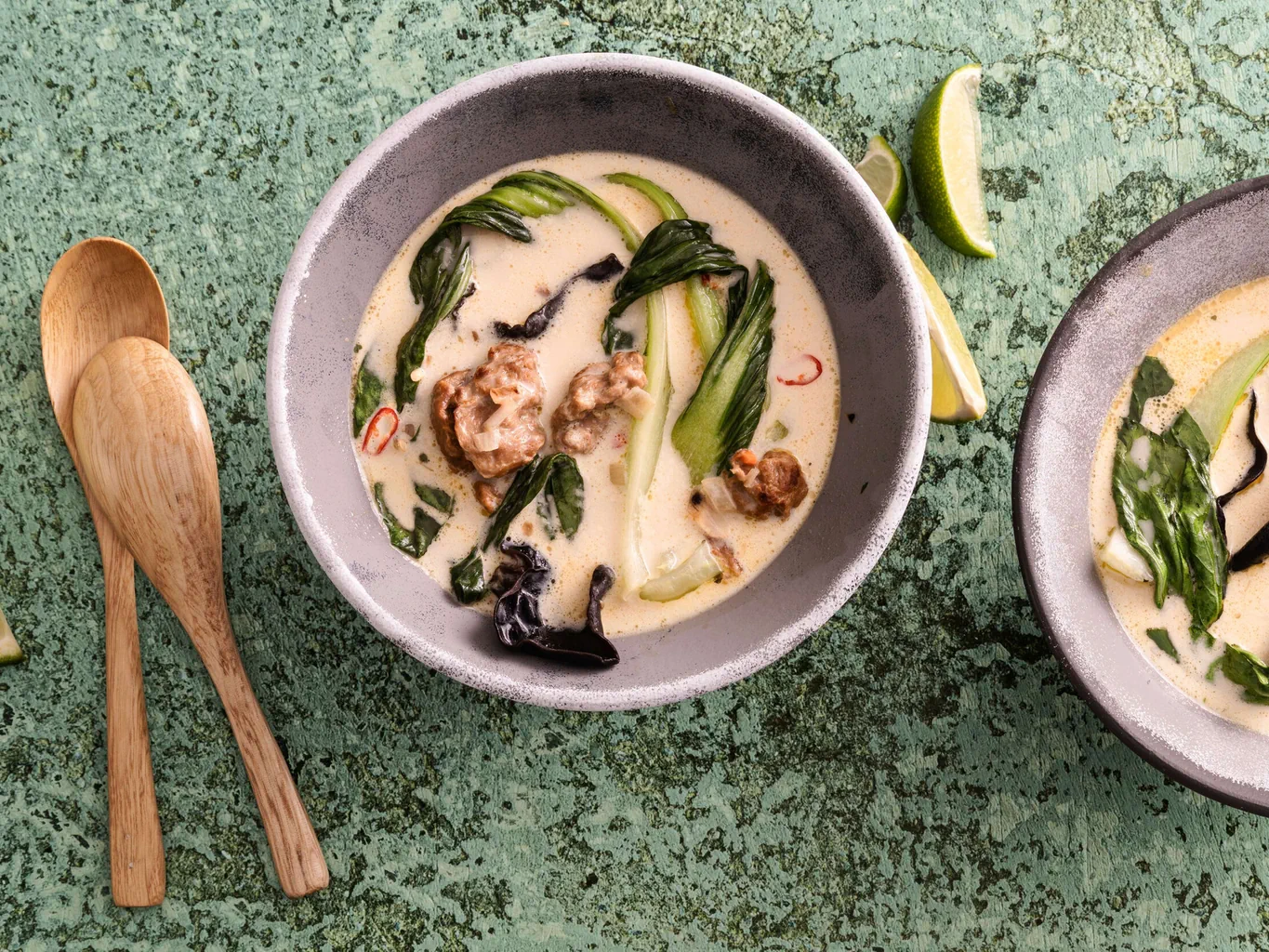 Zuppa di cocco con seitan