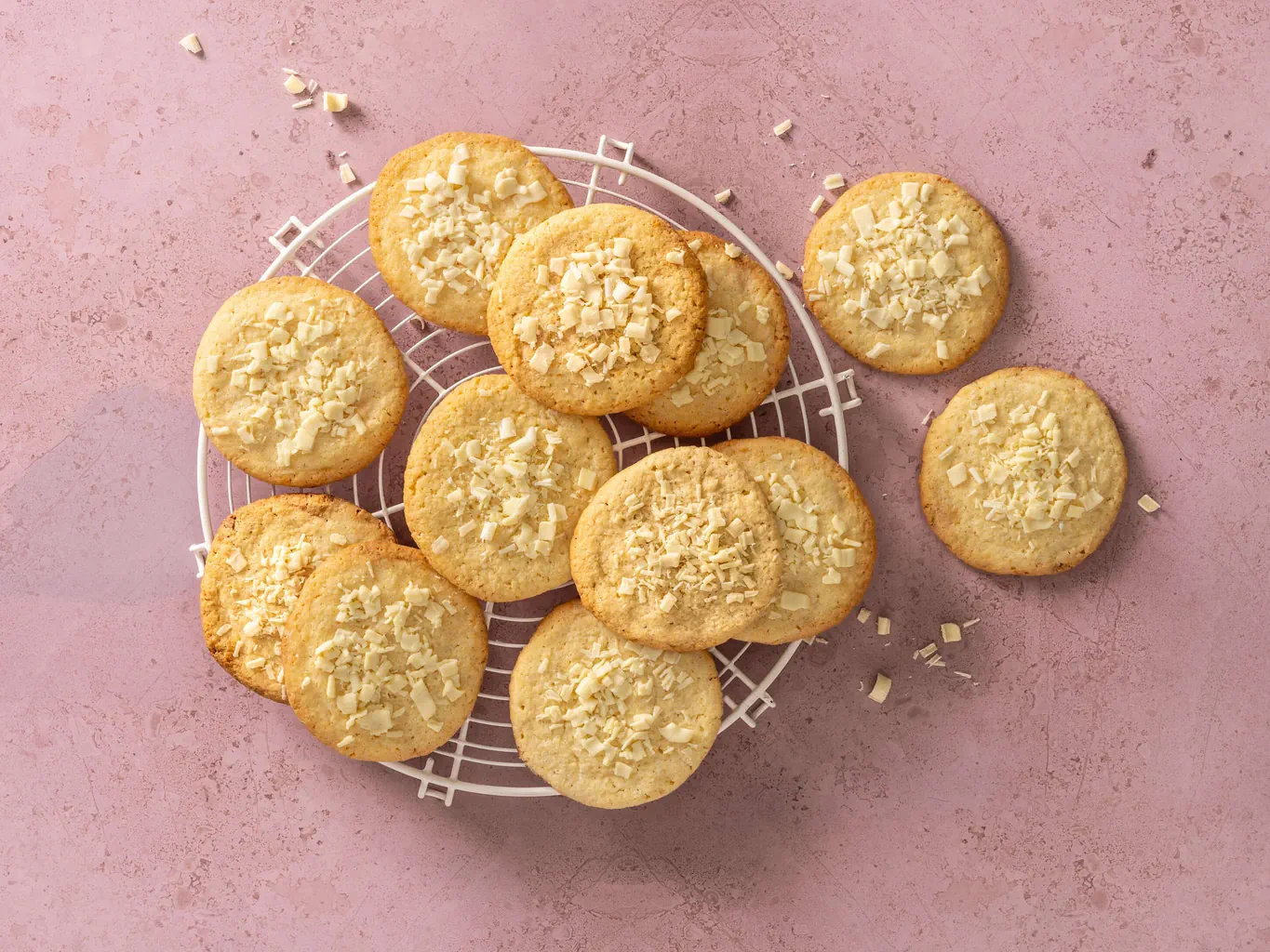 Weisse Schokoladen-Cookies