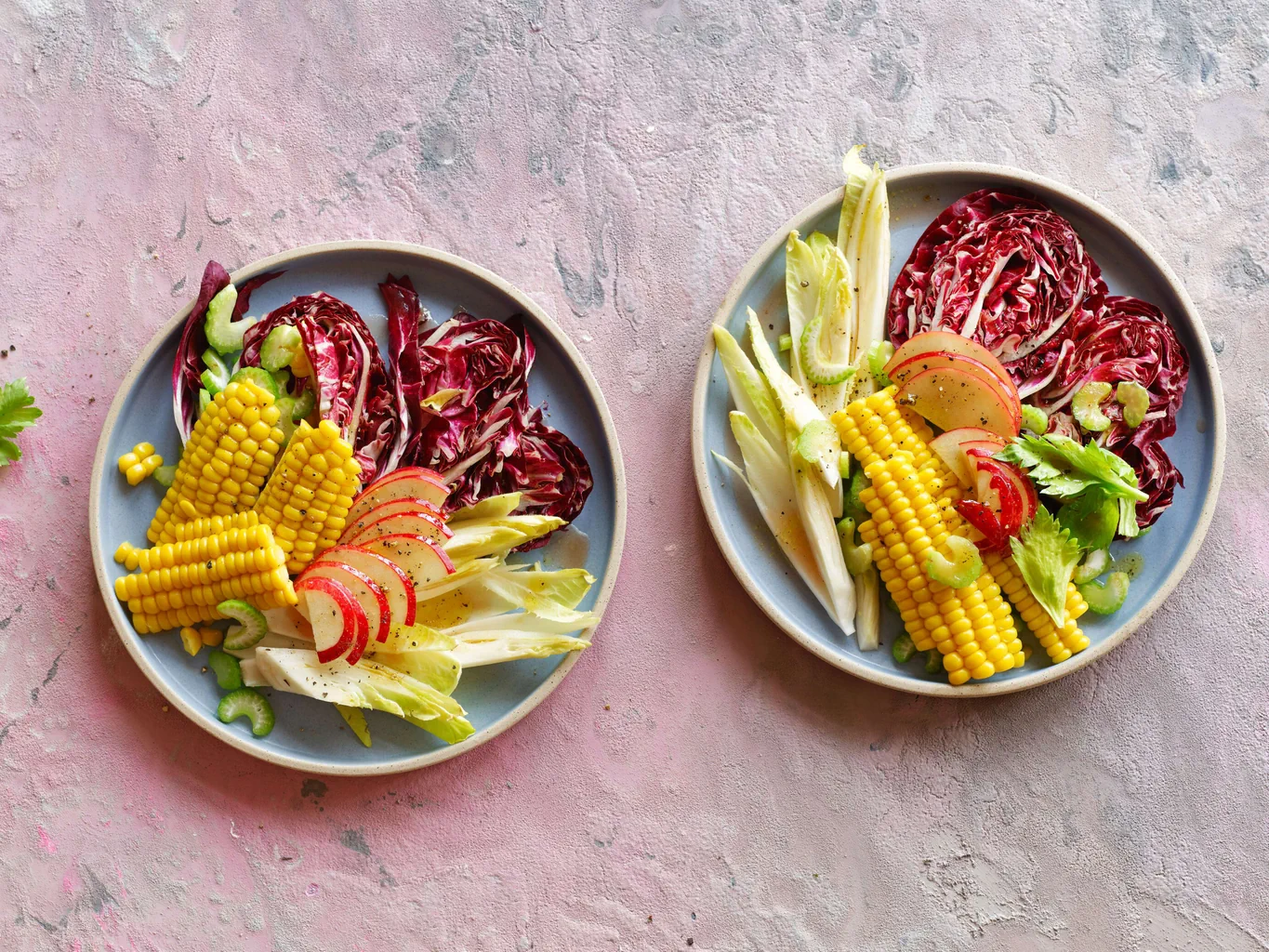 Insalata di mais e cicorino