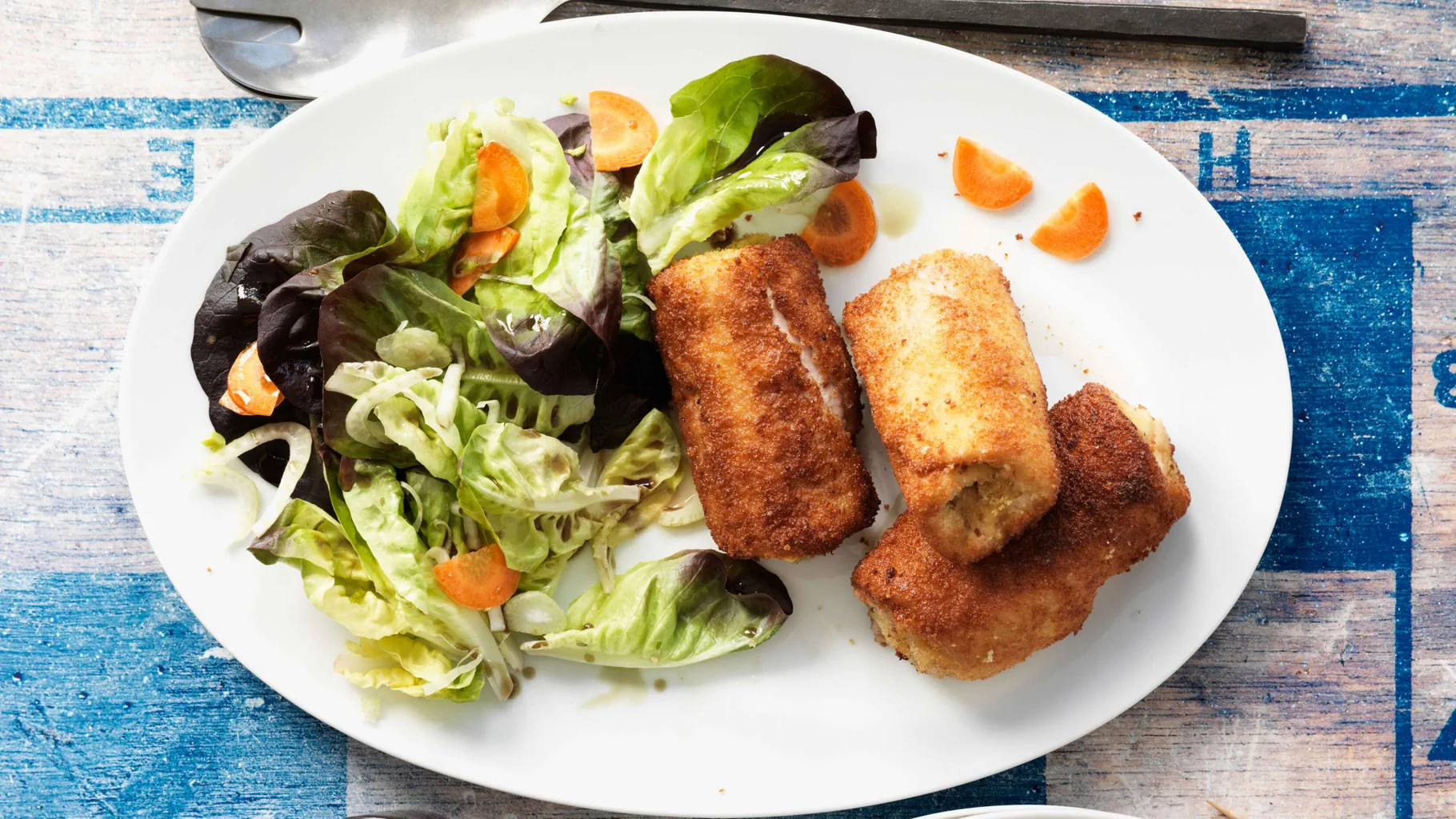 Cordon-bleu estival avec mozzarella