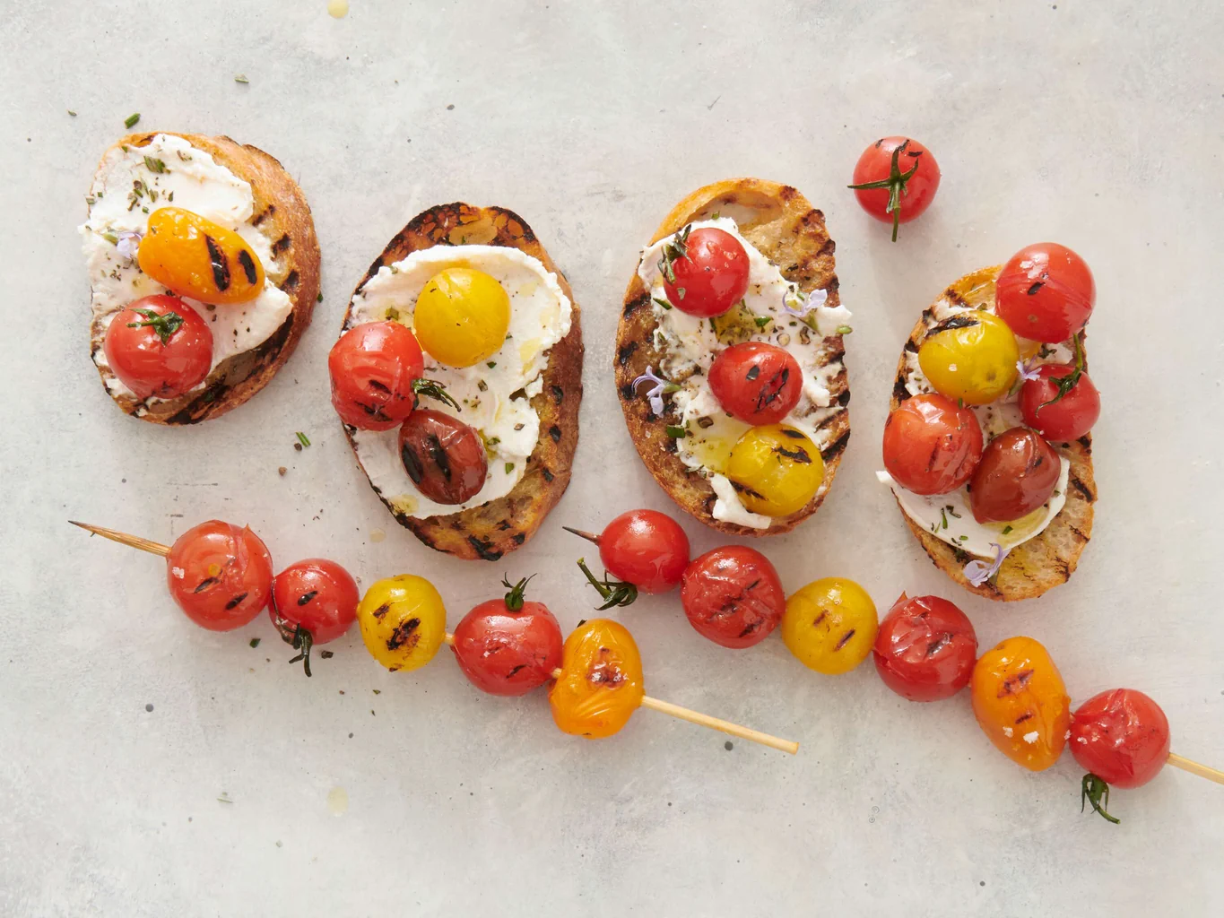 Grilltomaten-Crostini