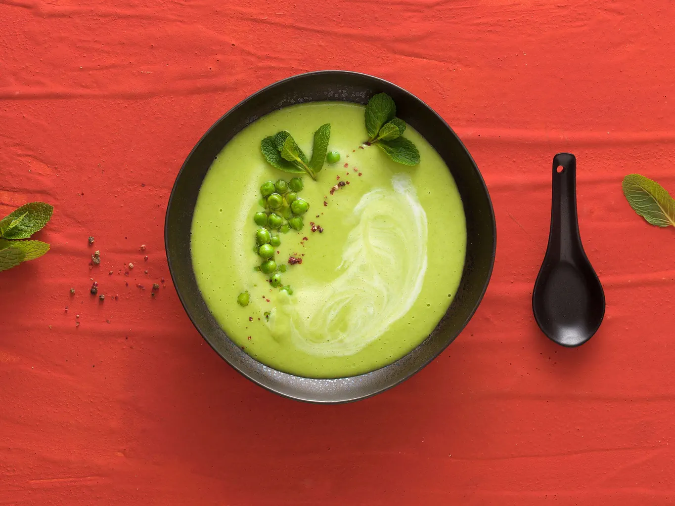 Wasabi-Erbsen-Suppe