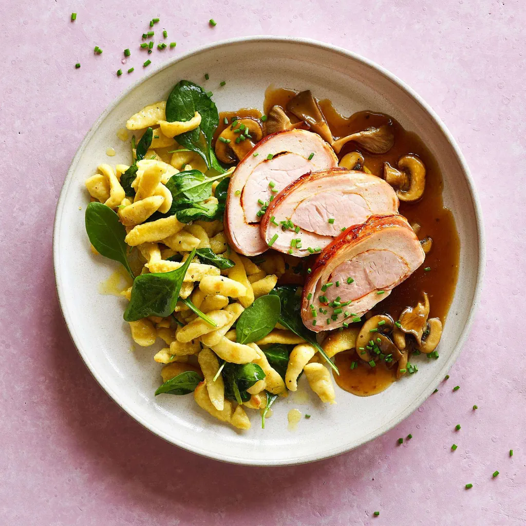 Arrosto imperiale con spätzli e salsa ai funghi