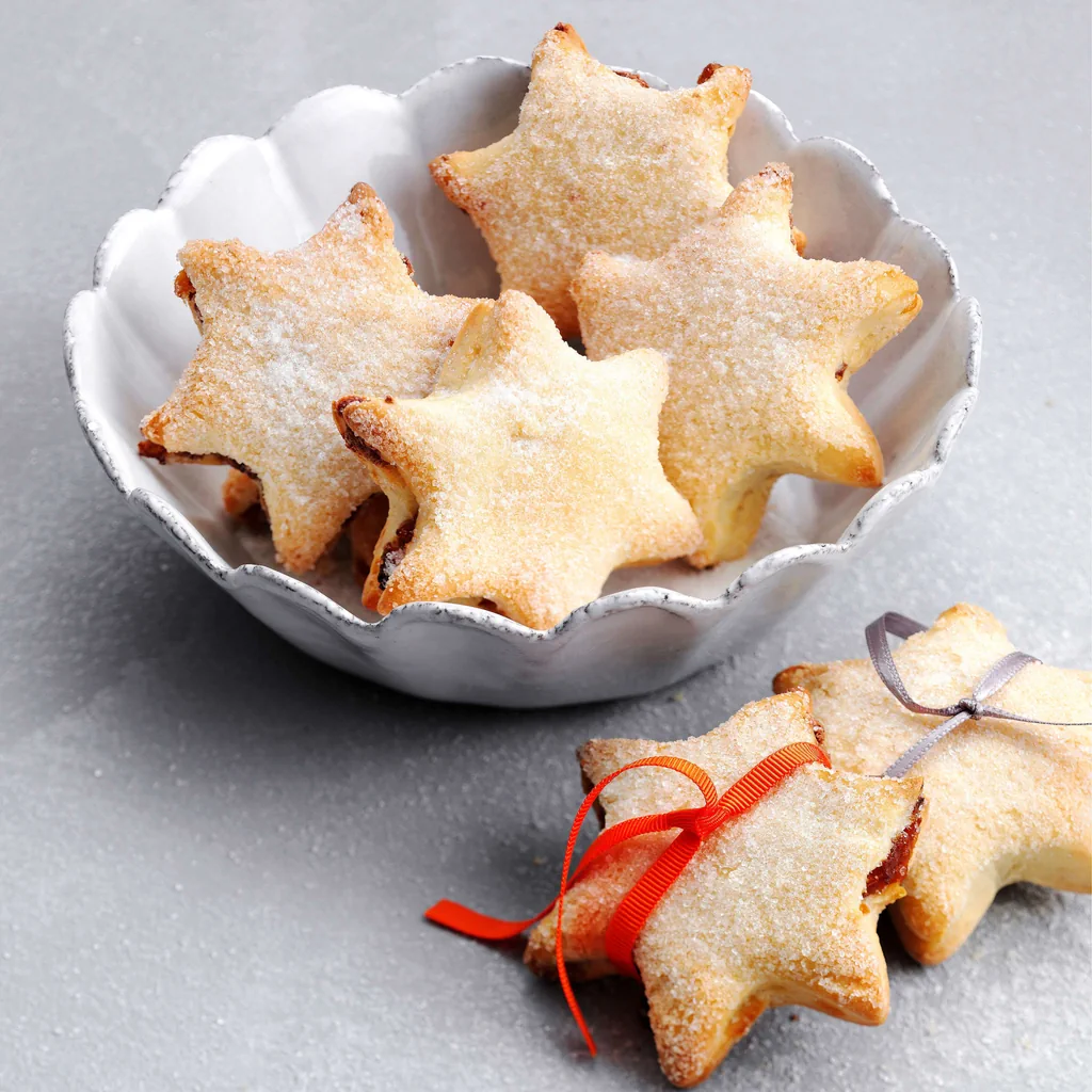 Petits pains sucrés en étoile