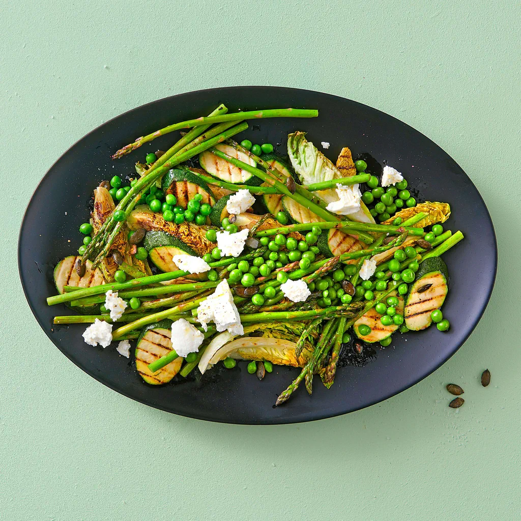 Salade de légumes grillés avec chèvre