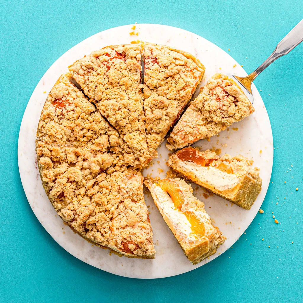 Torta streusel alle albicocche
