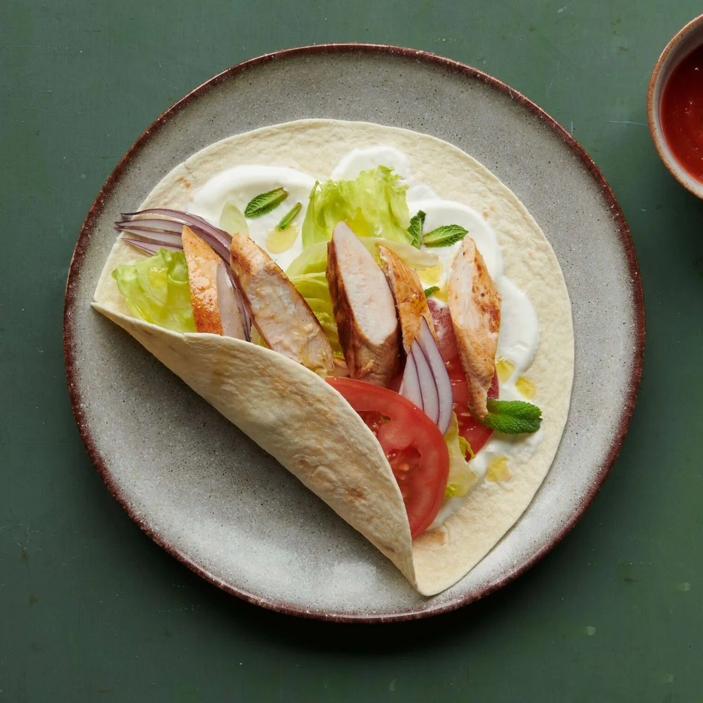 Tortilla farcita con coniglio