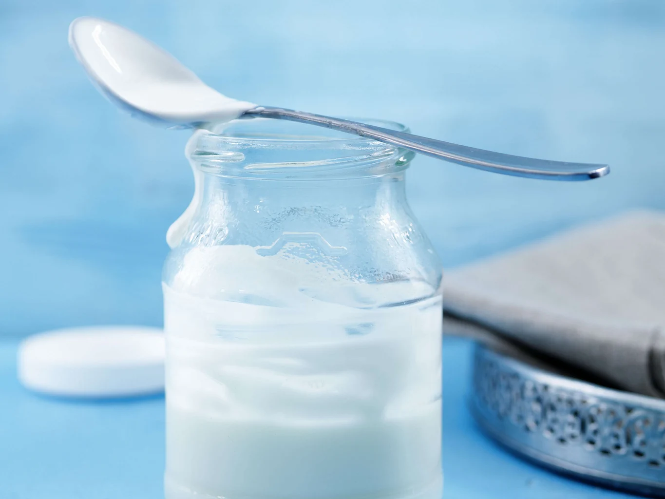 Yogurt naturale mescolato