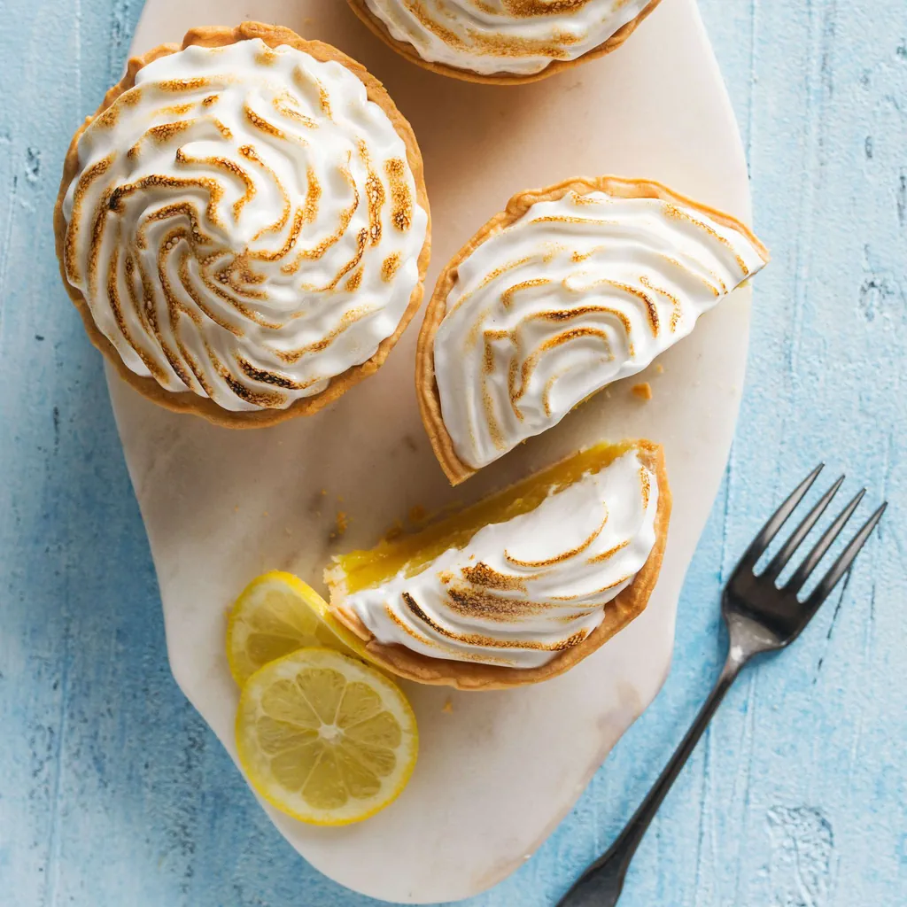 Tortine al limone con meringa vegana
