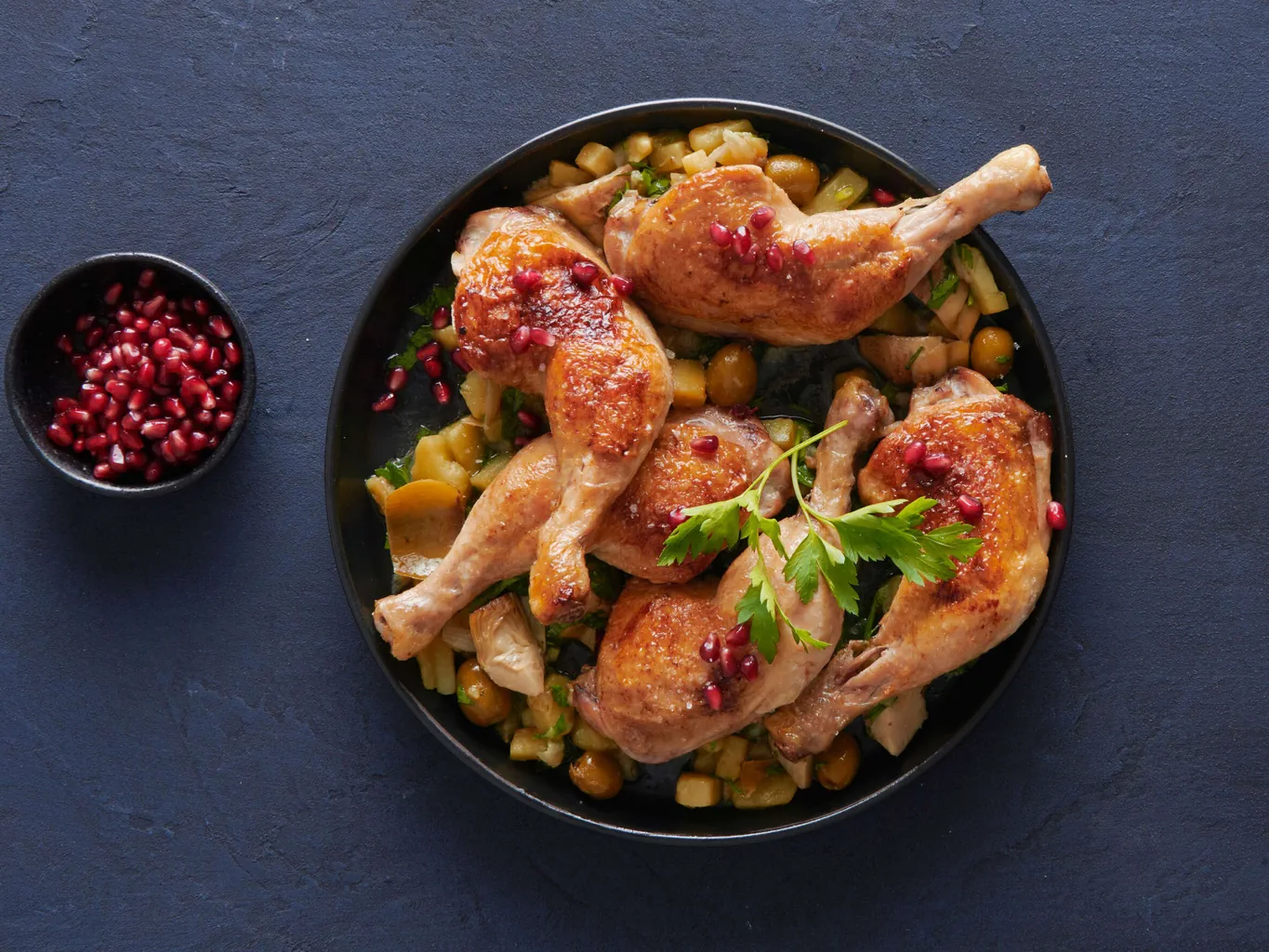 Cosce di pollo brasate ai carciofi