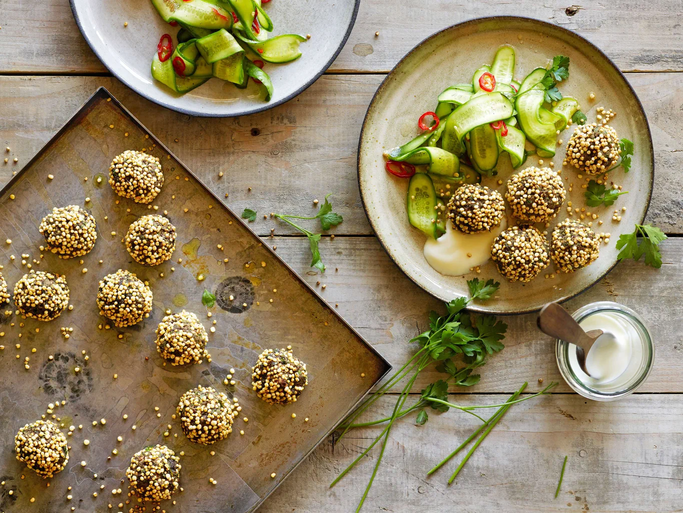 Polpettine di lenticchie e quinoa