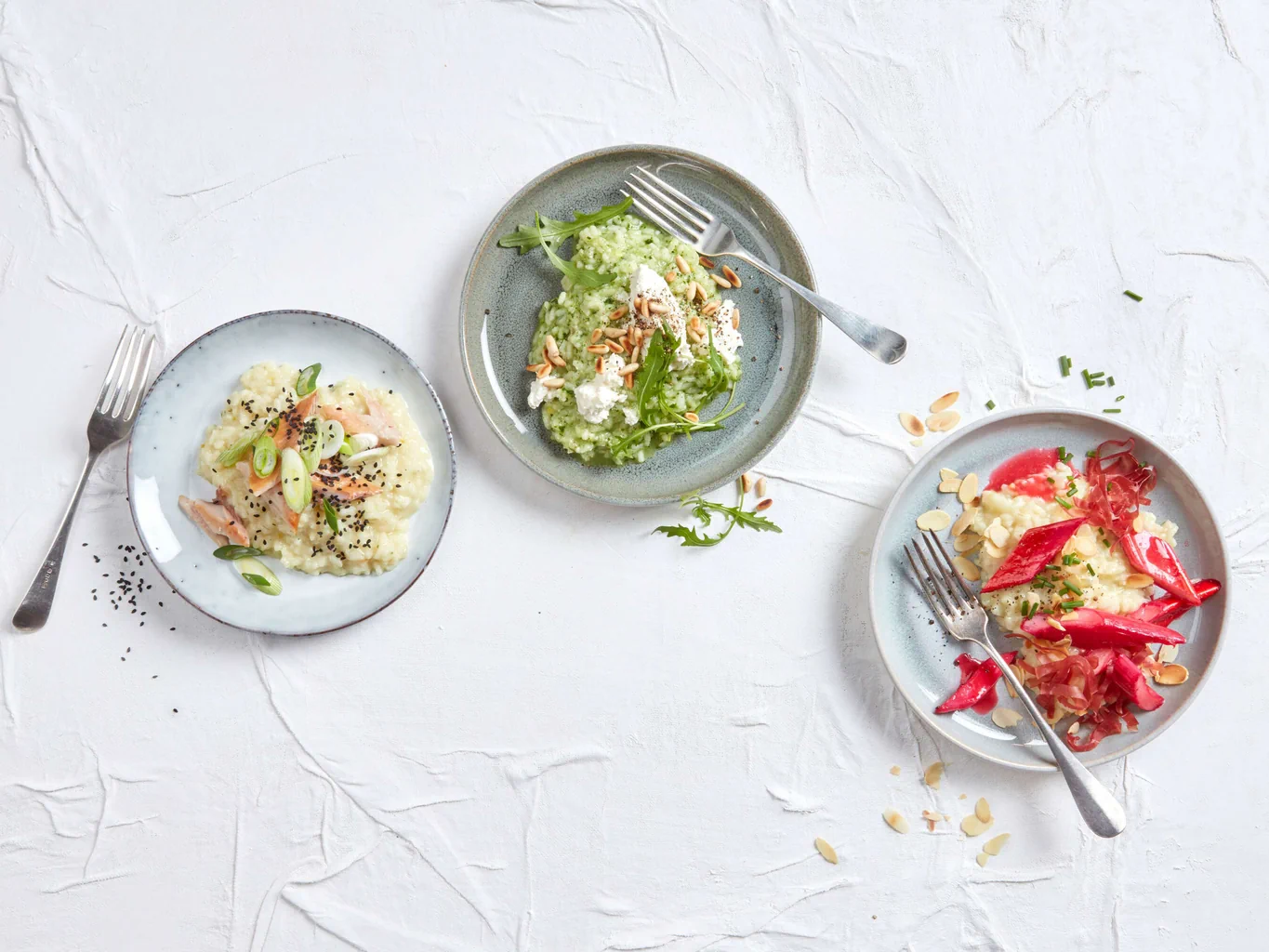 Risotto en trois versions