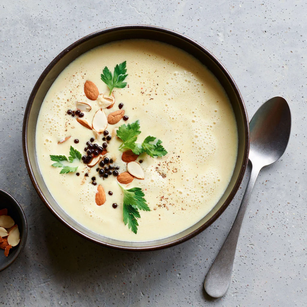 Selleriecremesuppe mit Senf