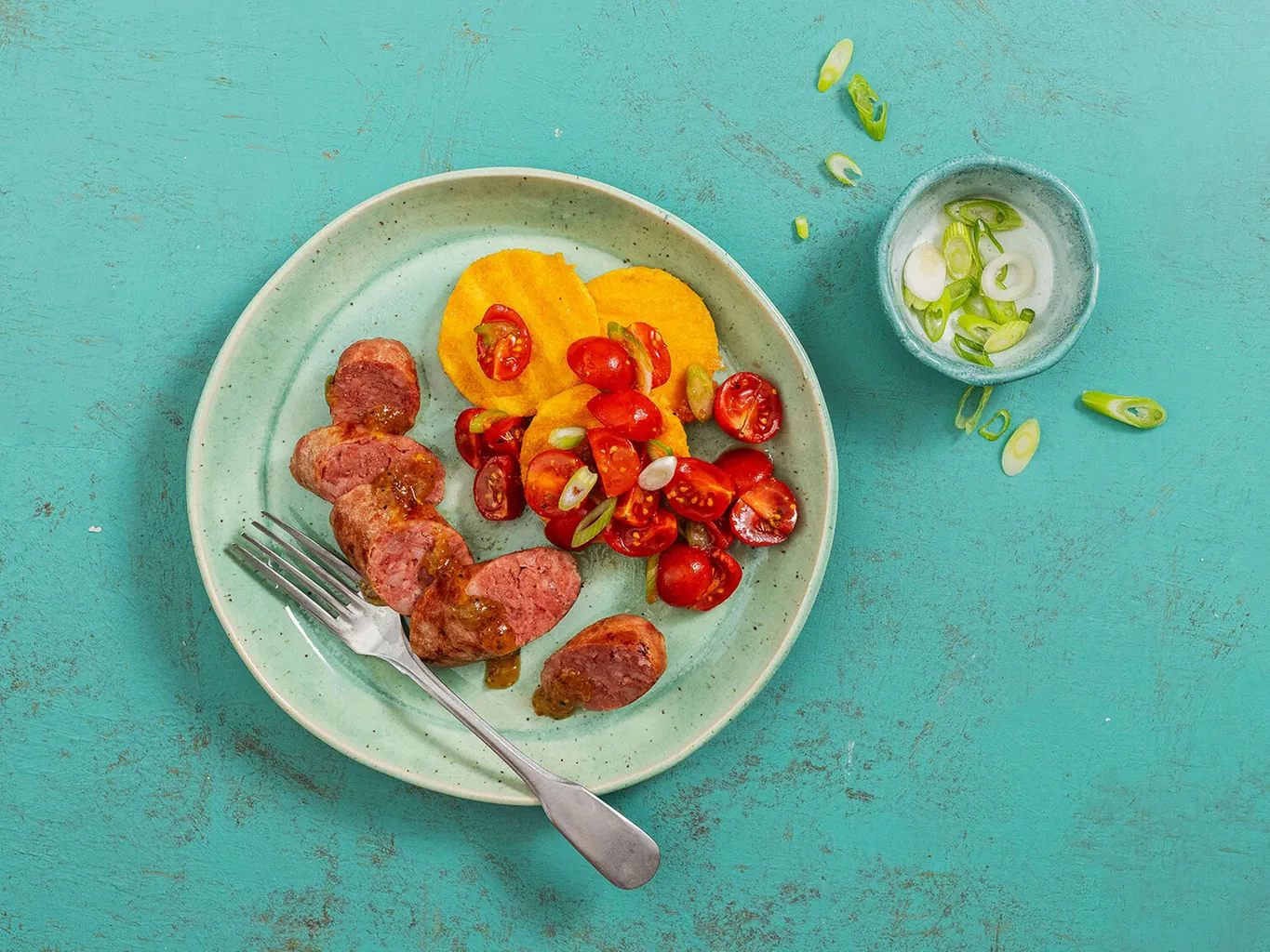 Luganiga avec polenta grillée