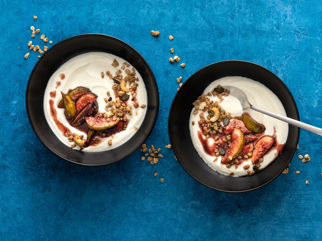 Yogourt avec compote de figues