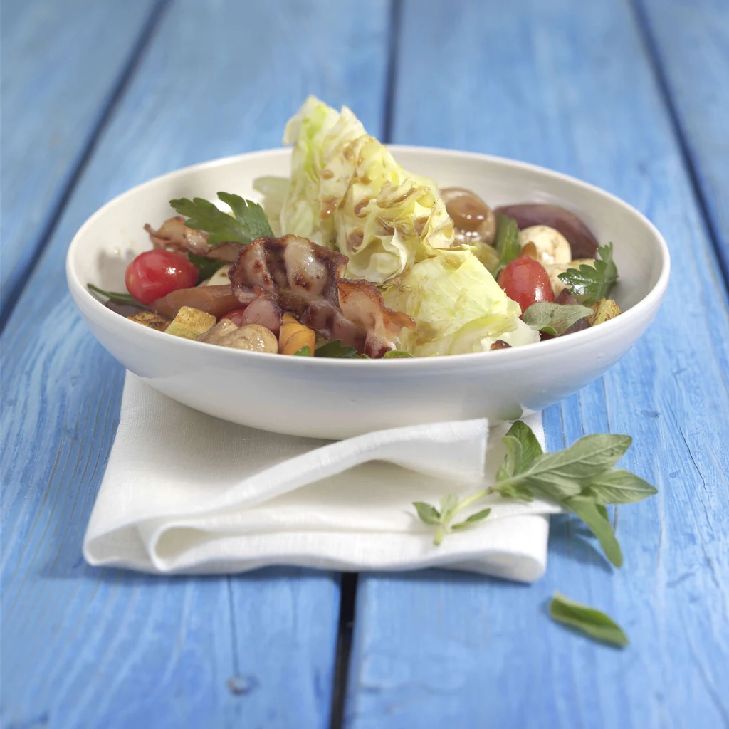 Sommersalat mit Speck