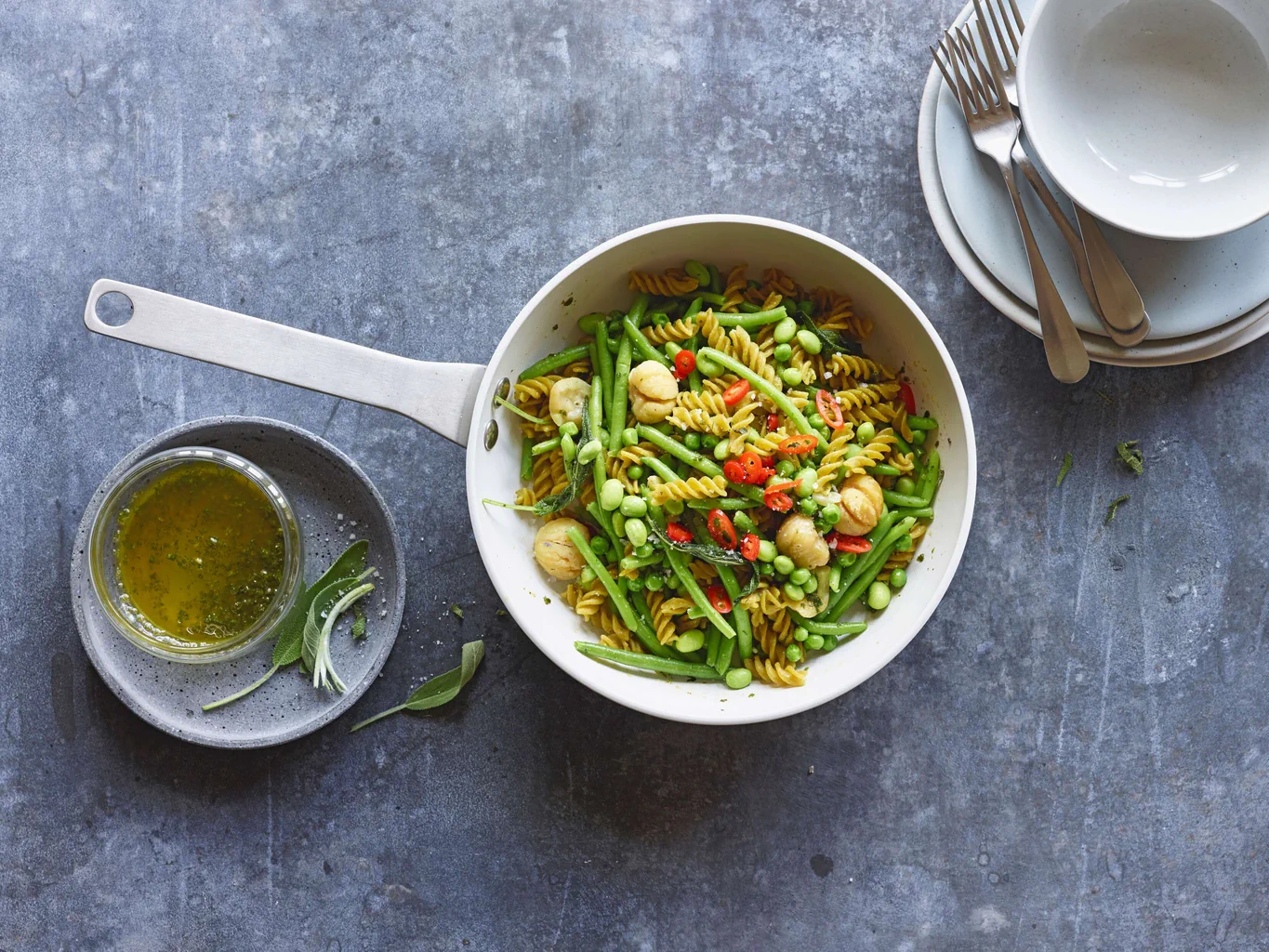 Pasta in salsa verde