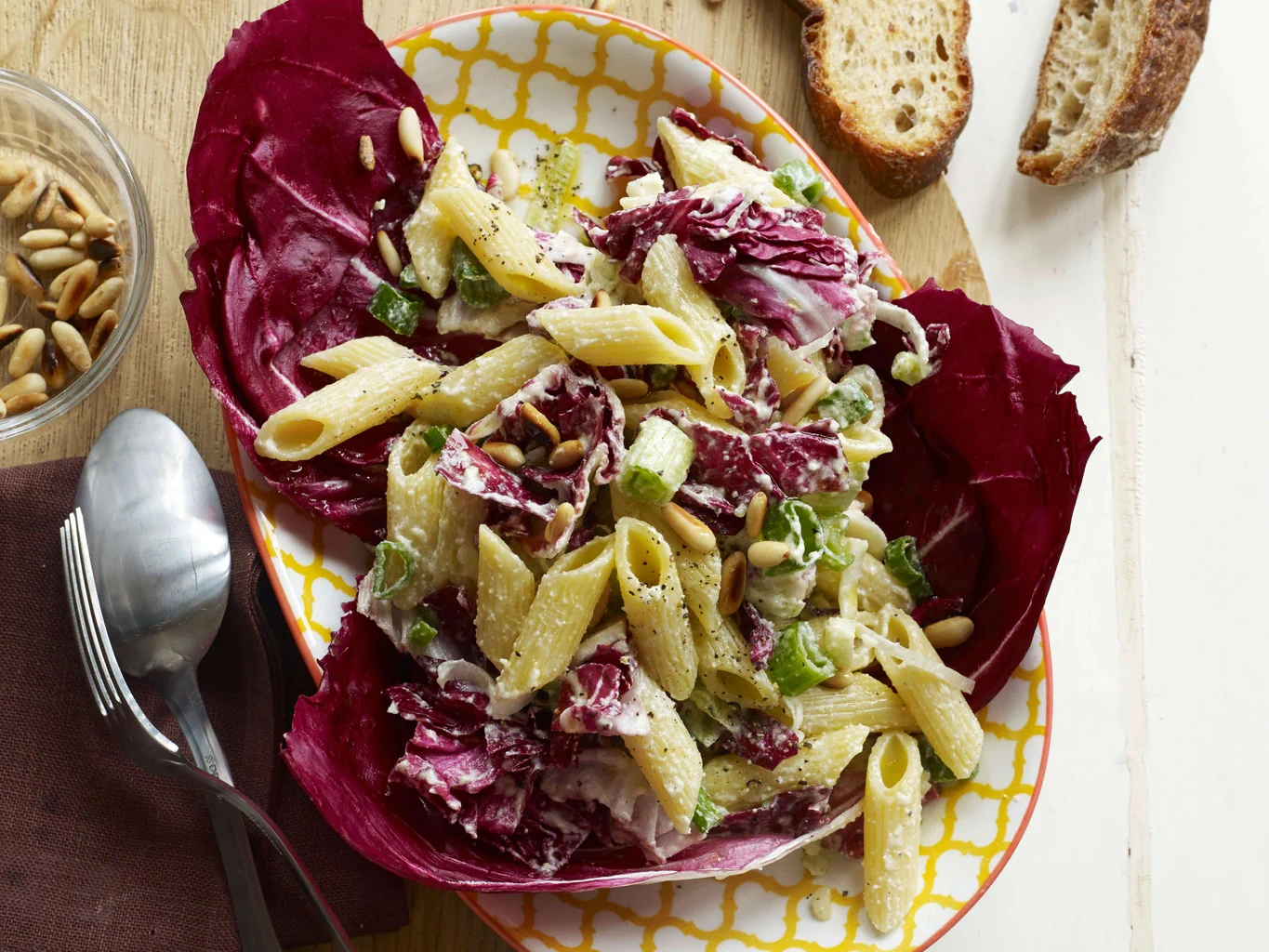 Radicchio-Penne-Salat