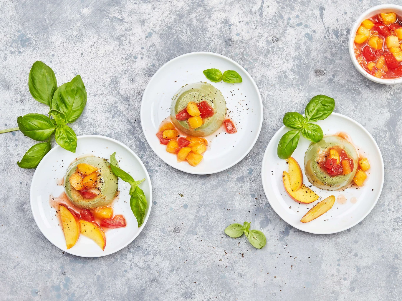 Panna cotta au basilic