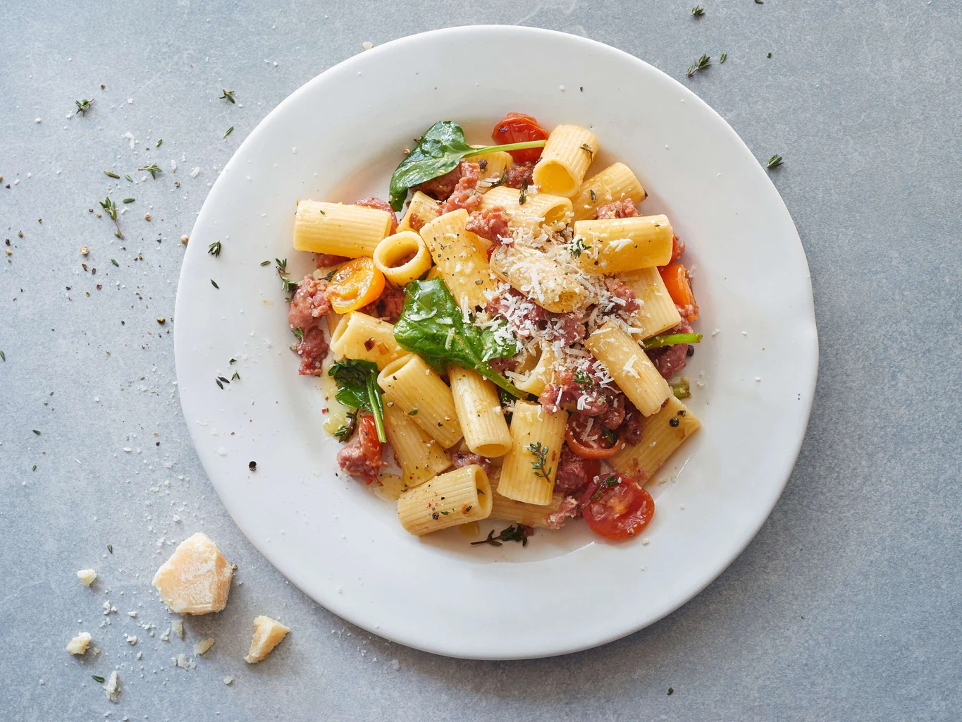 Rigatoni à la salsiccia