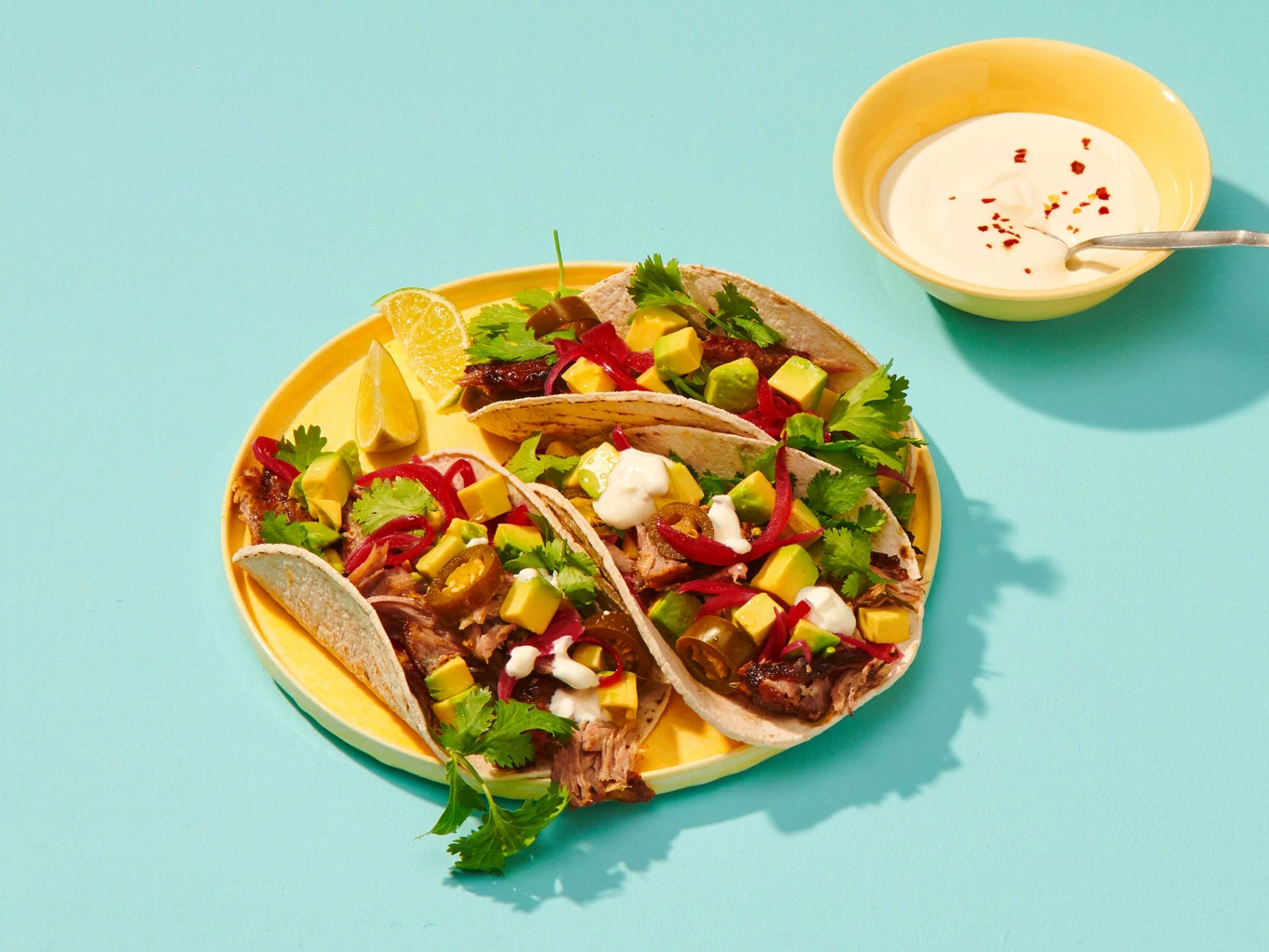 Tacos mit Pulled Spareribs