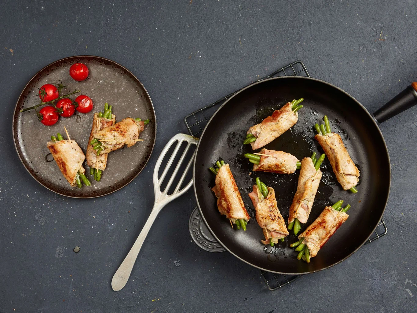 Kalbs-Involtini mit Cherrytomaten