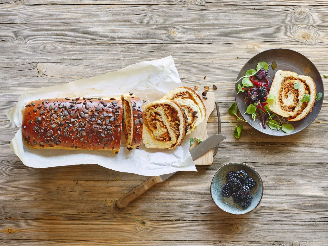 Brioche alla zucca e carne macinata