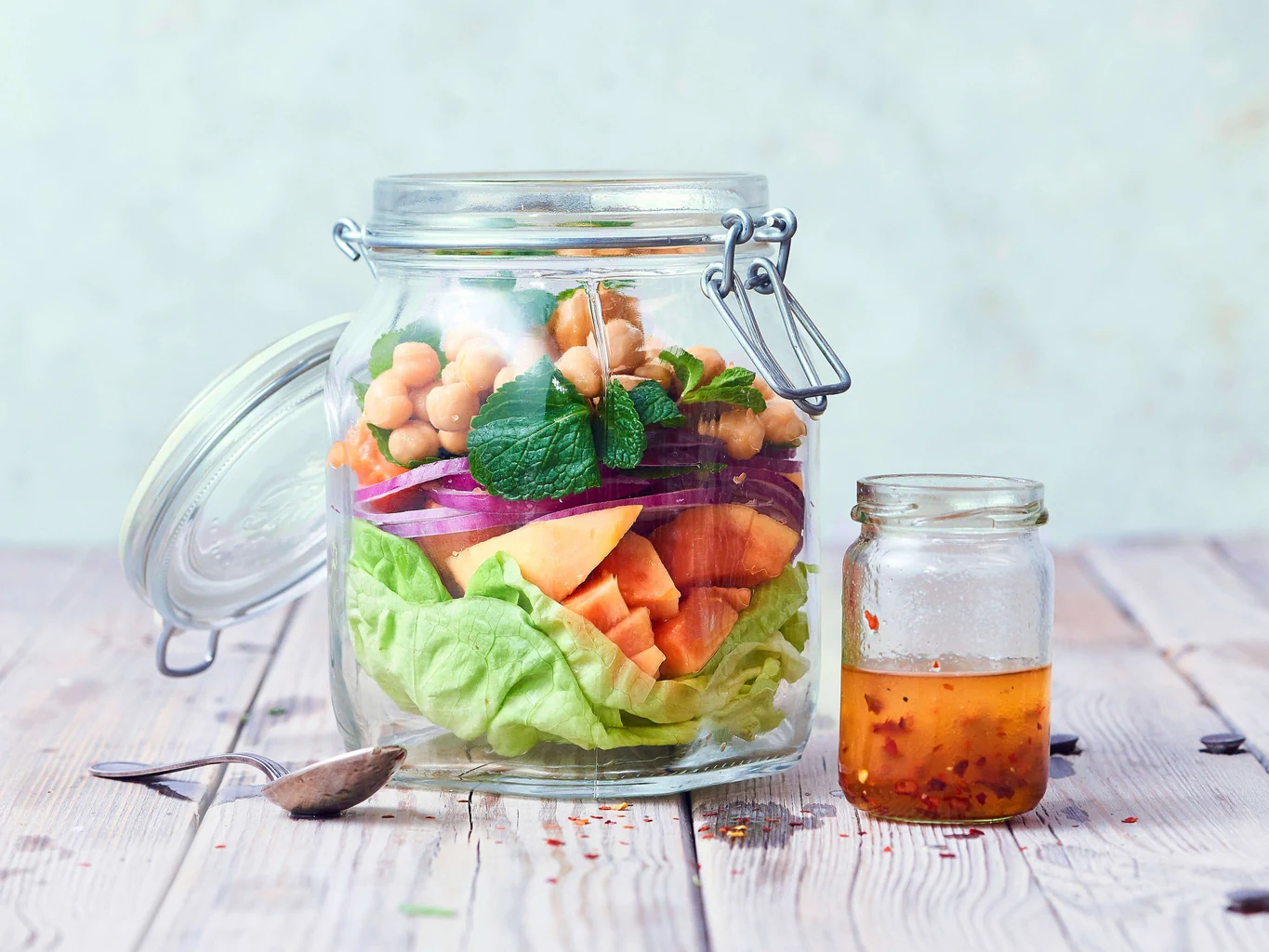 Insalata di papaia e ceci