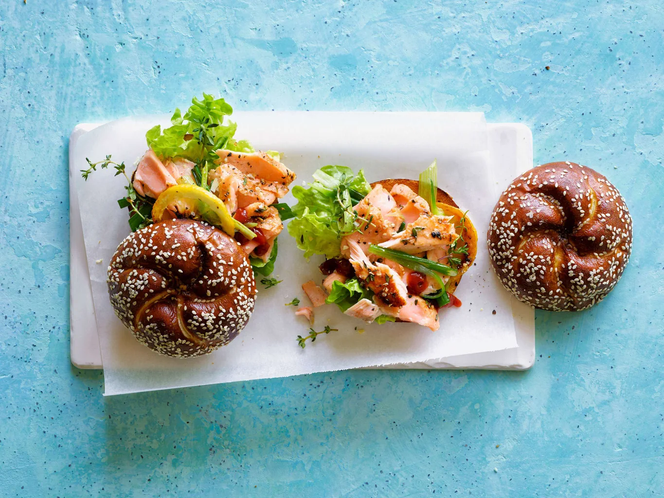 Pulled Salmon Burger
