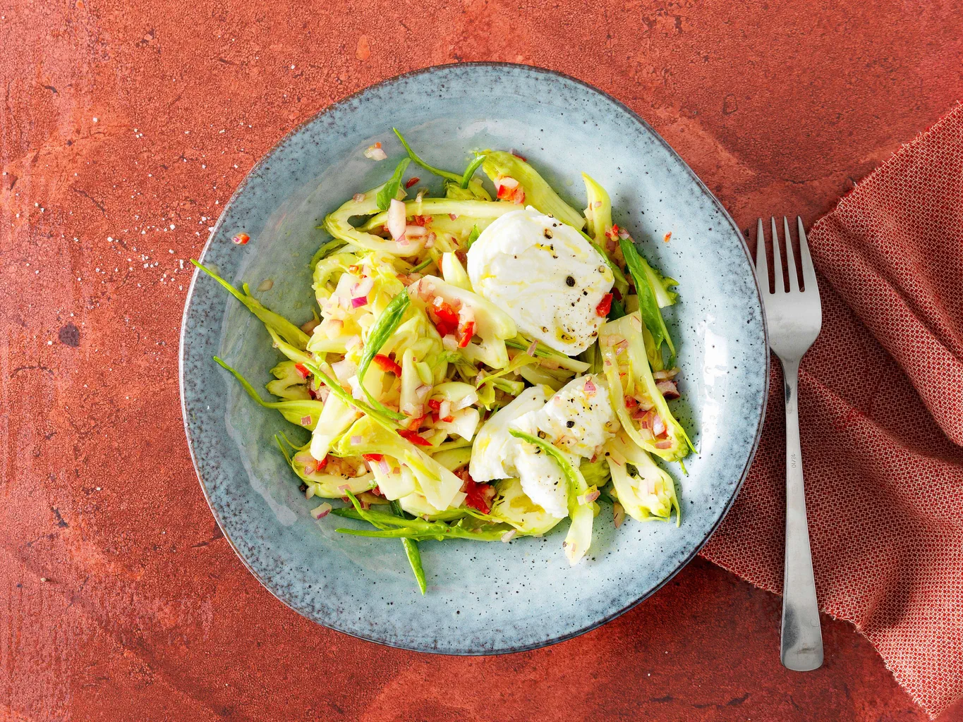 Catalognasalat mit Mozzarella